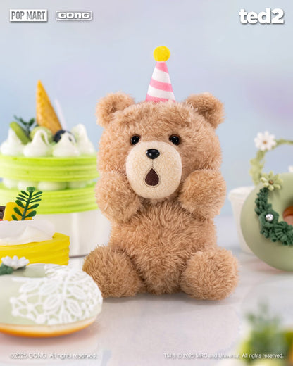 Ted 2 Teddy Bear Action Plush Pendant - Móc Khóa Gấu Bông Blind Box Pop Mart