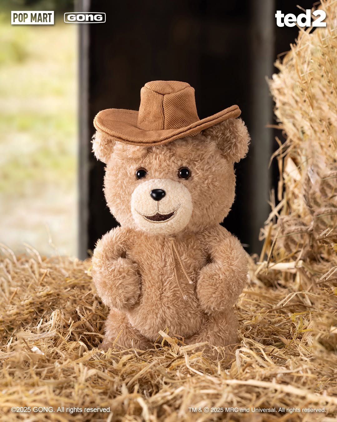 Ted 2 Teddy Bear Action Plush Pendant - Móc Khóa Gấu Bông Blind Box Pop Mart