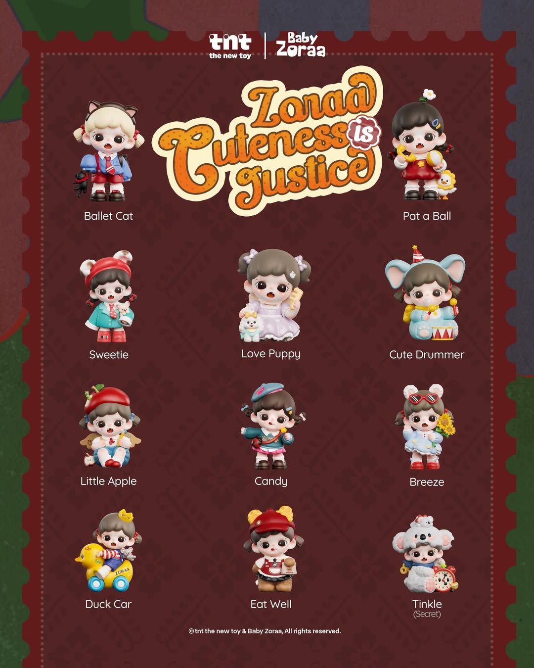 ZORAA Cuteness Is Justice Series Figures - Mô Hình Blind Box - TNT Space