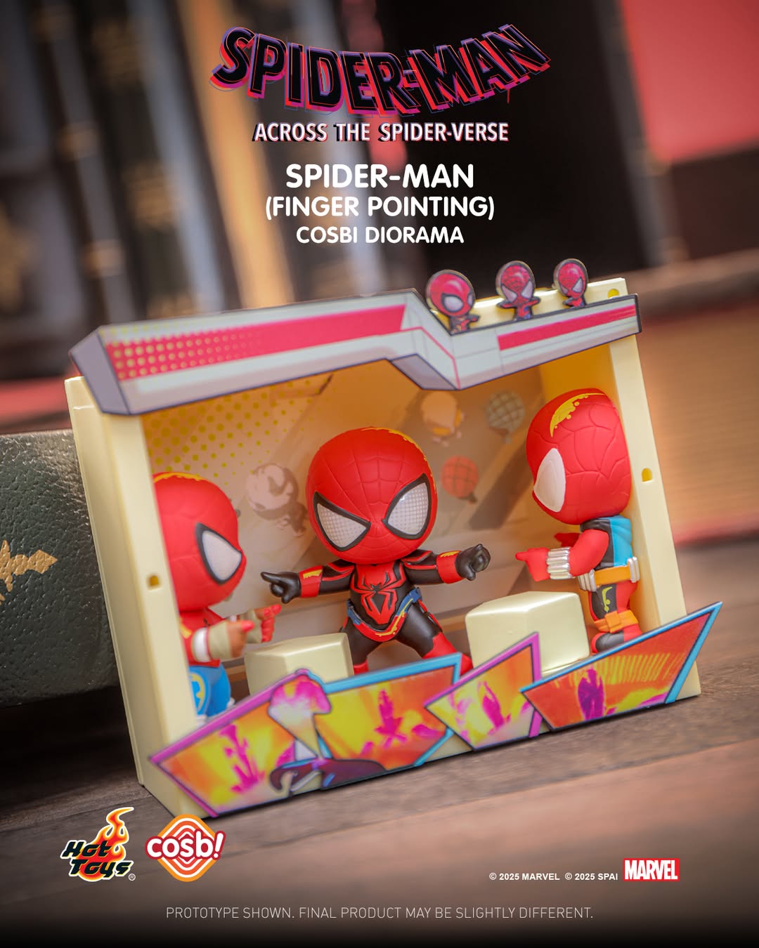 Cosbaby Spider-Man Across The Spider-Verse Diorama Collection - Mô Hình Blindbox Marvel Chính Hãng Hot Toys - Hình ảnh chi tiết 2