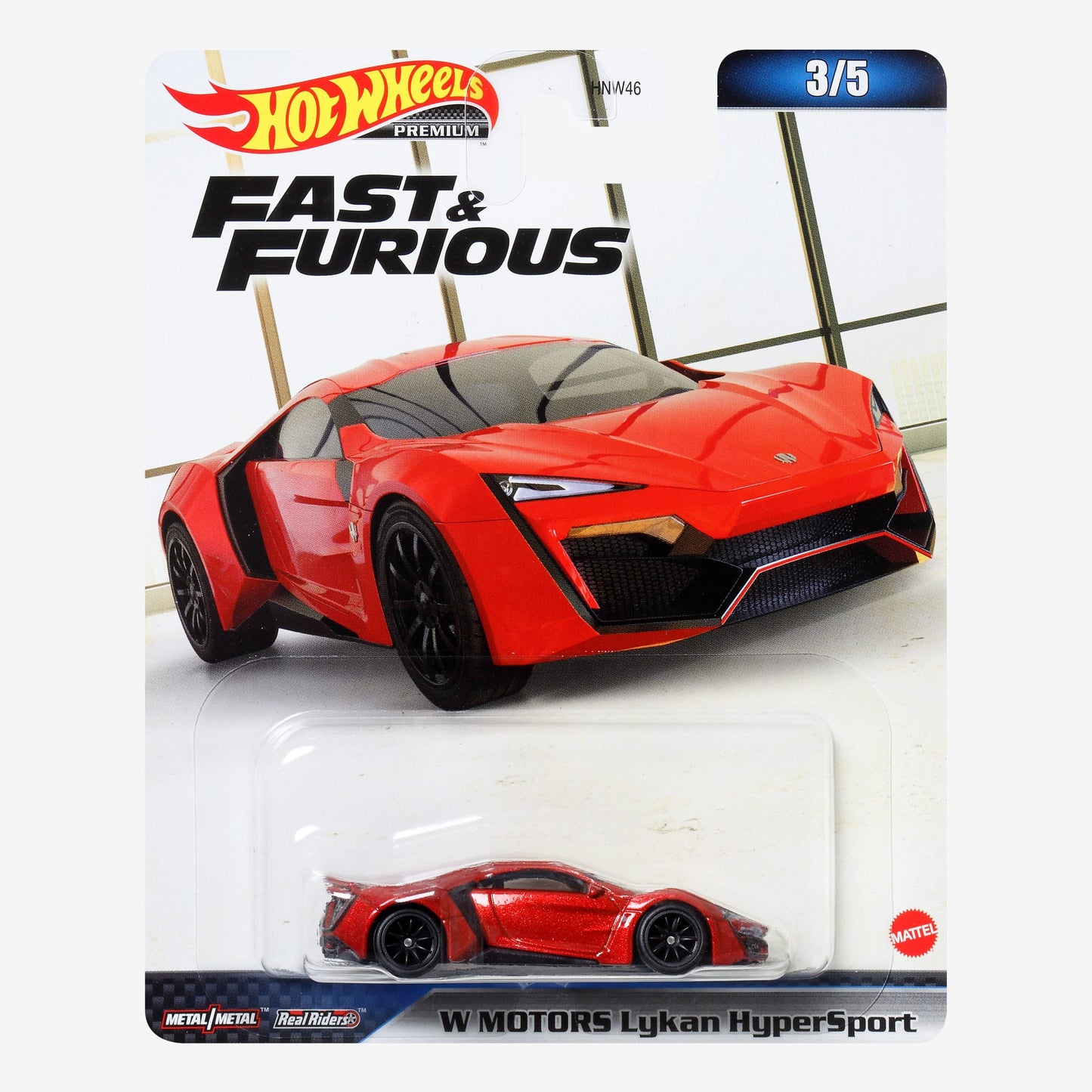 Hot Wheels Fast & Furious Premium Series, Lykan Hypersport - Xe Mô Hình Kim Loại 1:64 - Mattel HNW49 - Hình ảnh sản phẩm