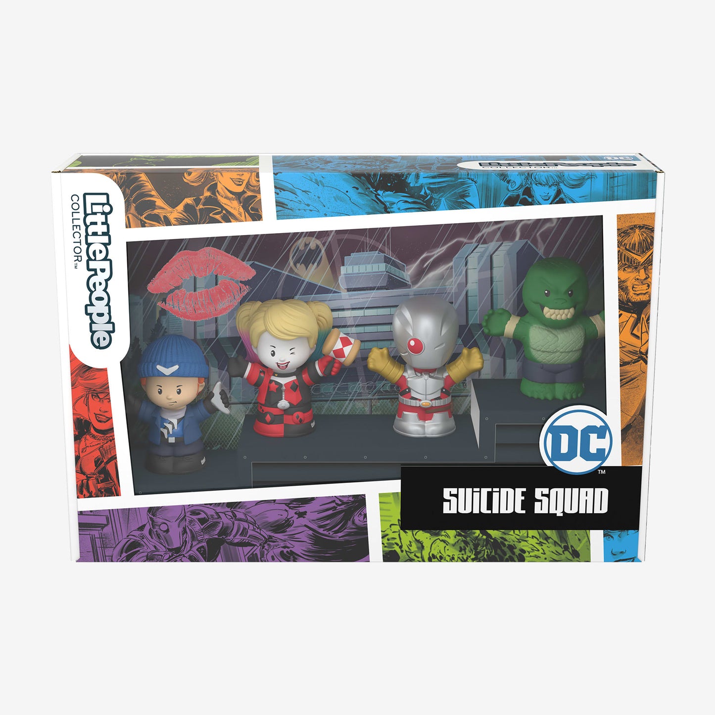 Little People Collector Suicide Squad Special Edition Figure Set - Bộ Mô Hình Nhân Vật DC Cao Cấp - Mattel HPH07 - Hình ảnh bổ sung 7