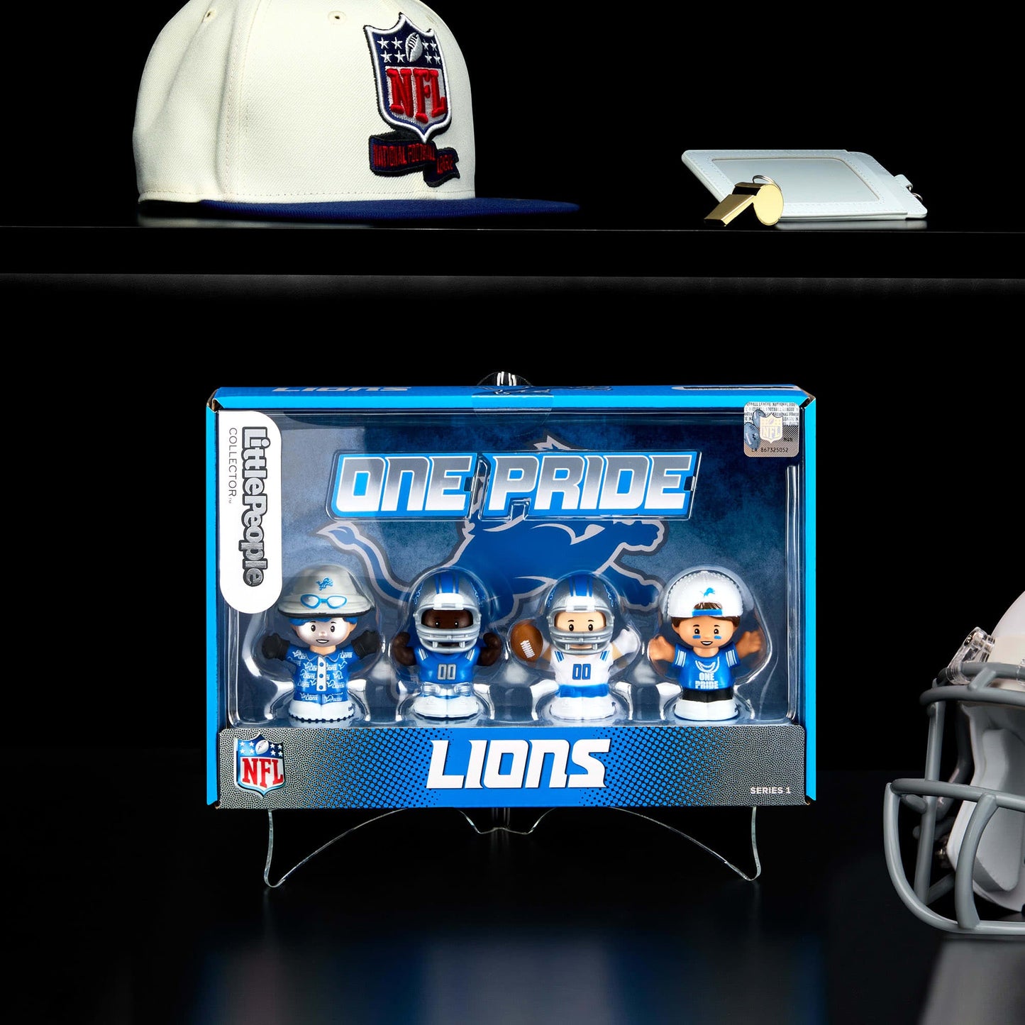Little People Collector x NFL Detroit Lions Set - Bộ Mô Hình Đồ Chơi NFL Mattel - Hình ảnh sản phẩm