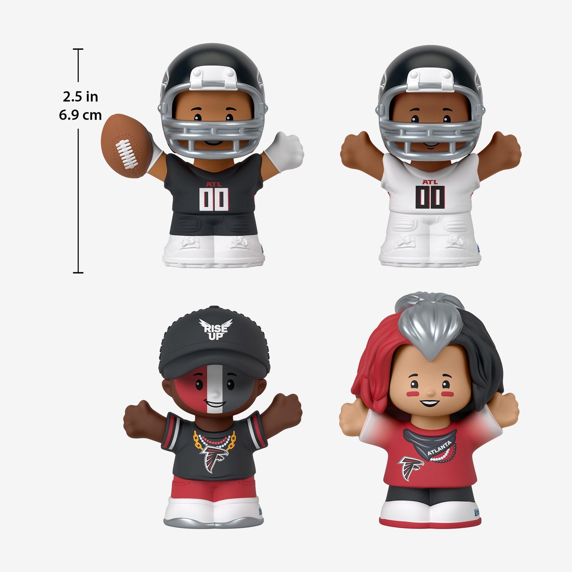 Little People Collector x NFL Atlanta Falcons Set - Bộ Mô Hình Nhân Vật Đồ Chơi Sưu Tầm - Mattel HNJ34 - Hình ảnh bổ sung 8
