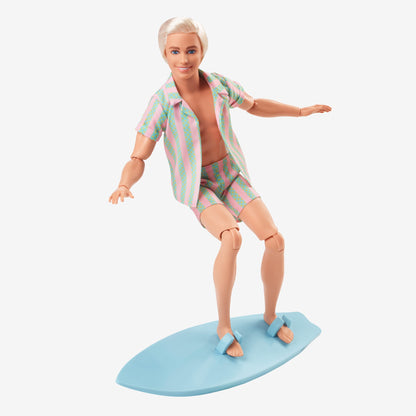 Ken Doll Wearing Pastel Striped Beach Matching Set – Barbie The Movie - Búp bê mô hình sưu tầm - Mattel HPJ97 - Góc nhìn khác 3