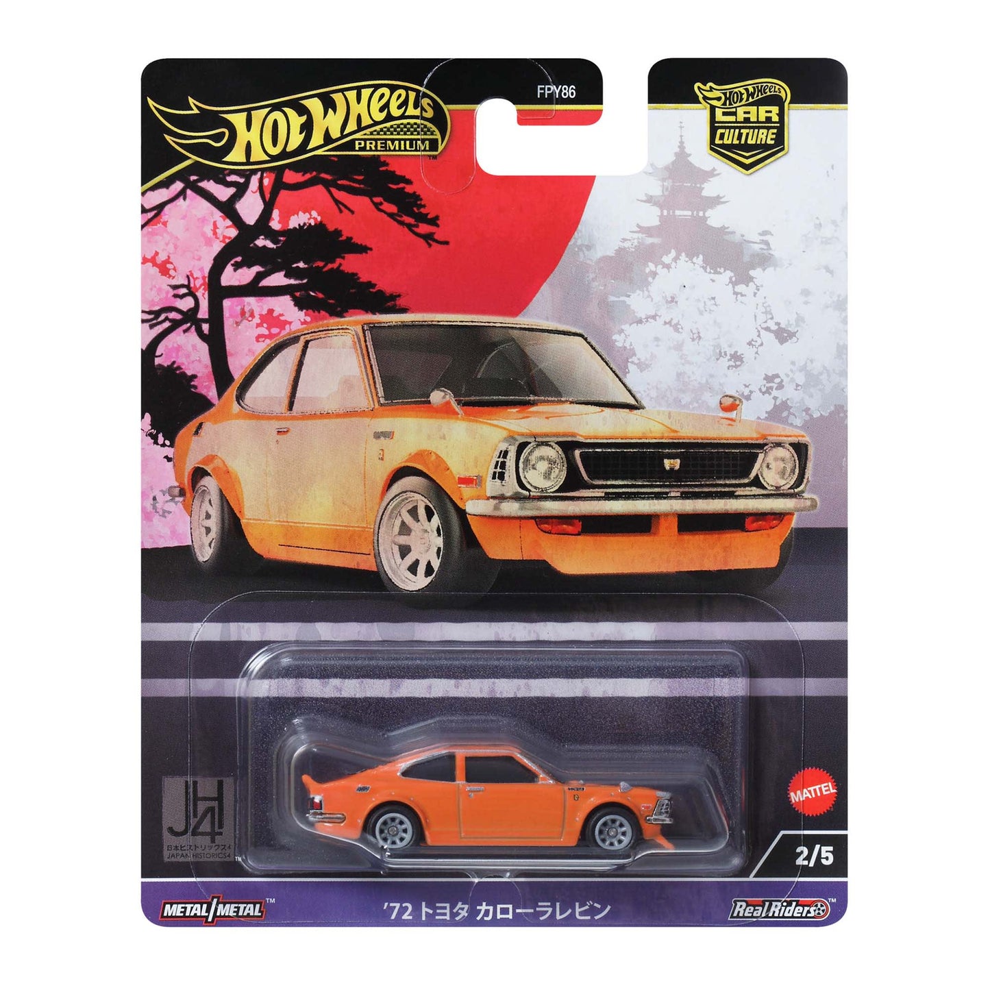 Hot Wheels Car Culture Japan Historics 4: '72 Toyota Corolla Levin Xe Mô Hình Kim Loại Tỷ Lệ 1:64 Cao Cấp Hot Wheels Mattel - Hình ảnh sản phẩm