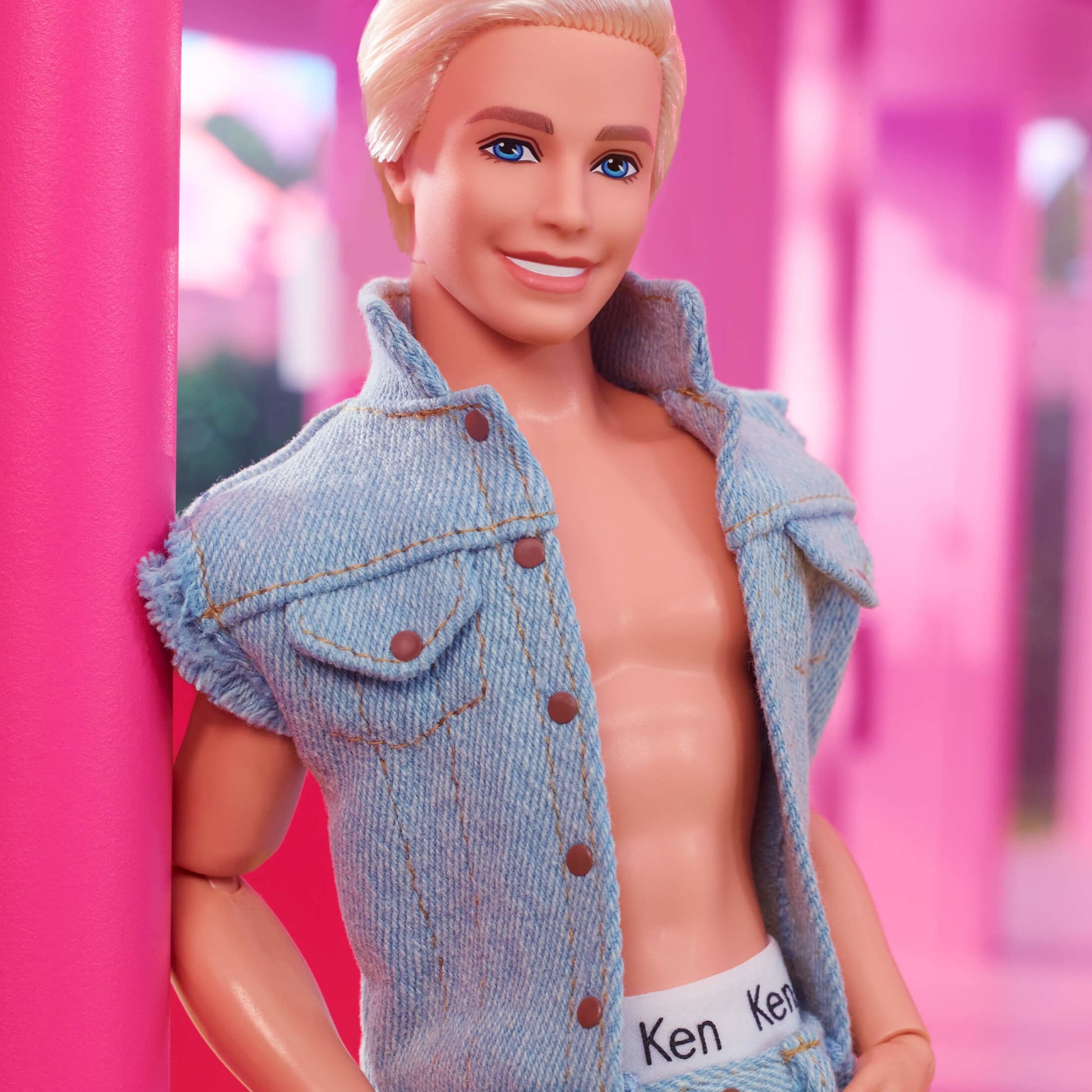 Ken Doll Wearing Denim Matching Set – Barbie The Movie - Búp Bê Sưu Tập Barbie Mattel - Hình ảnh bổ sung 4