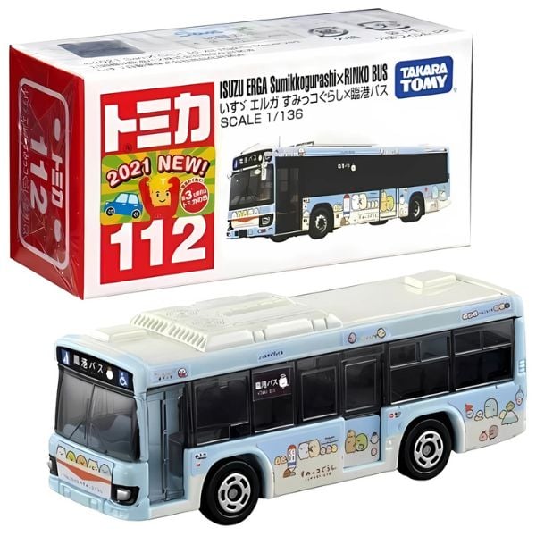 Tomica No. 112 Isuzu Erga Sumikko Gurashi x Rinko Bus