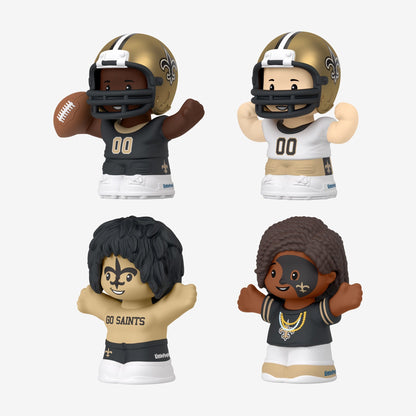 Little People Collector x NFL New Orleans Saints Set - Bộ Mô Hình Nhân Vật Bóng Bầu Dục Mattel - Hình ảnh bổ sung 5