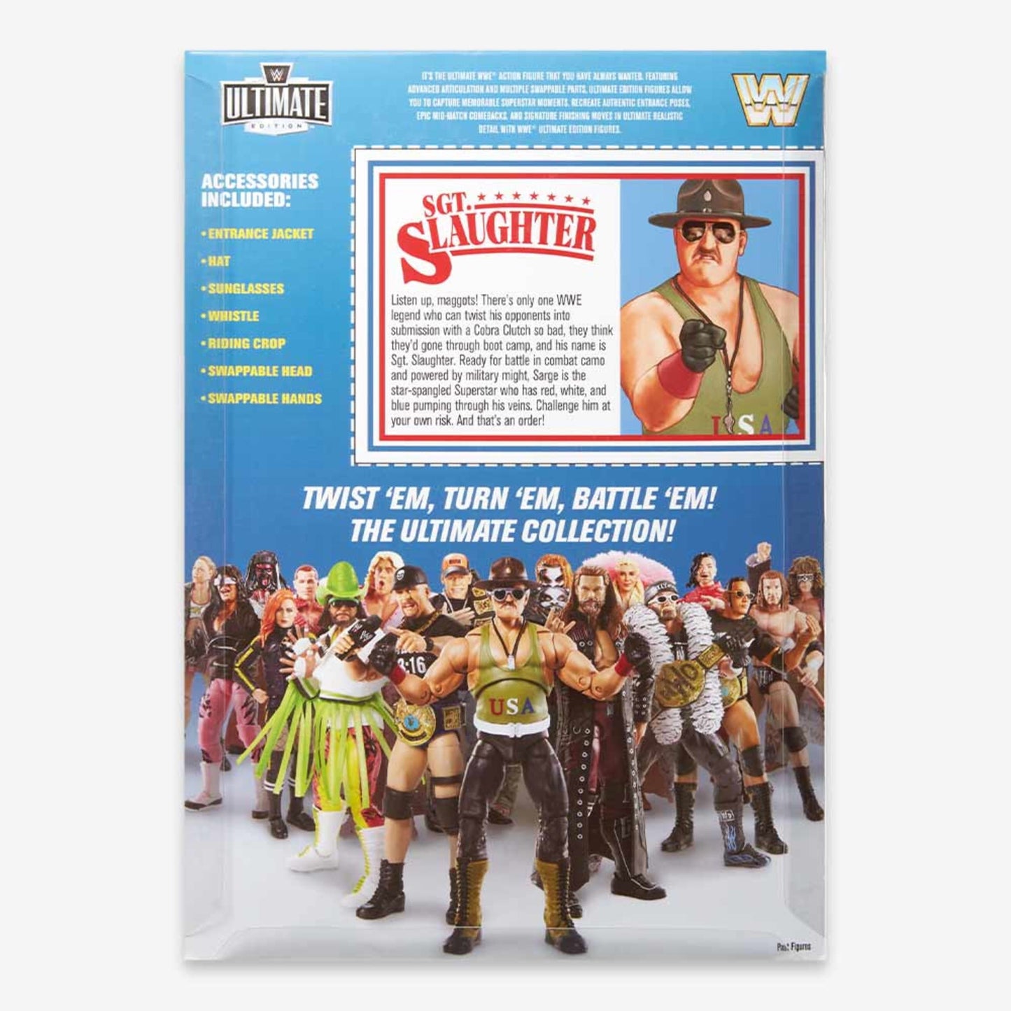 WWE Ultimate Edition Sgt. Slaughter action figure - Mô hình hành động Mattel - Hình ảnh bổ sung 6