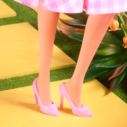 Barbie in Pink Gingham Dress – Barbie The Movie Búp Bê Sưu Tầm Chính Hãng Mattel HPJ96