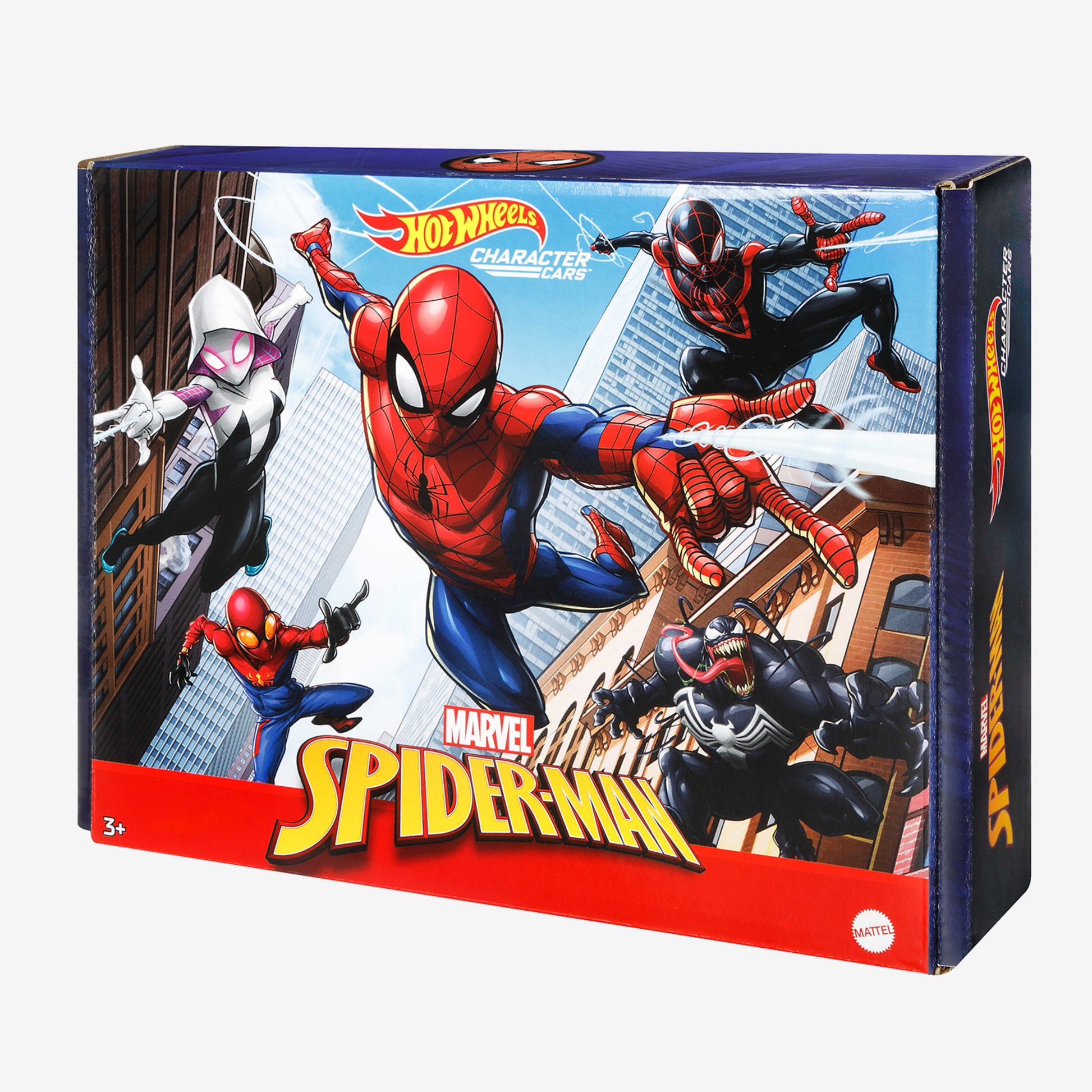 Hot Wheels Character Cars Spider-Man 5-Pack - Bộ 5 Xe Mô Hình Nhân Vật - Mattel - Hình ảnh bổ sung 8