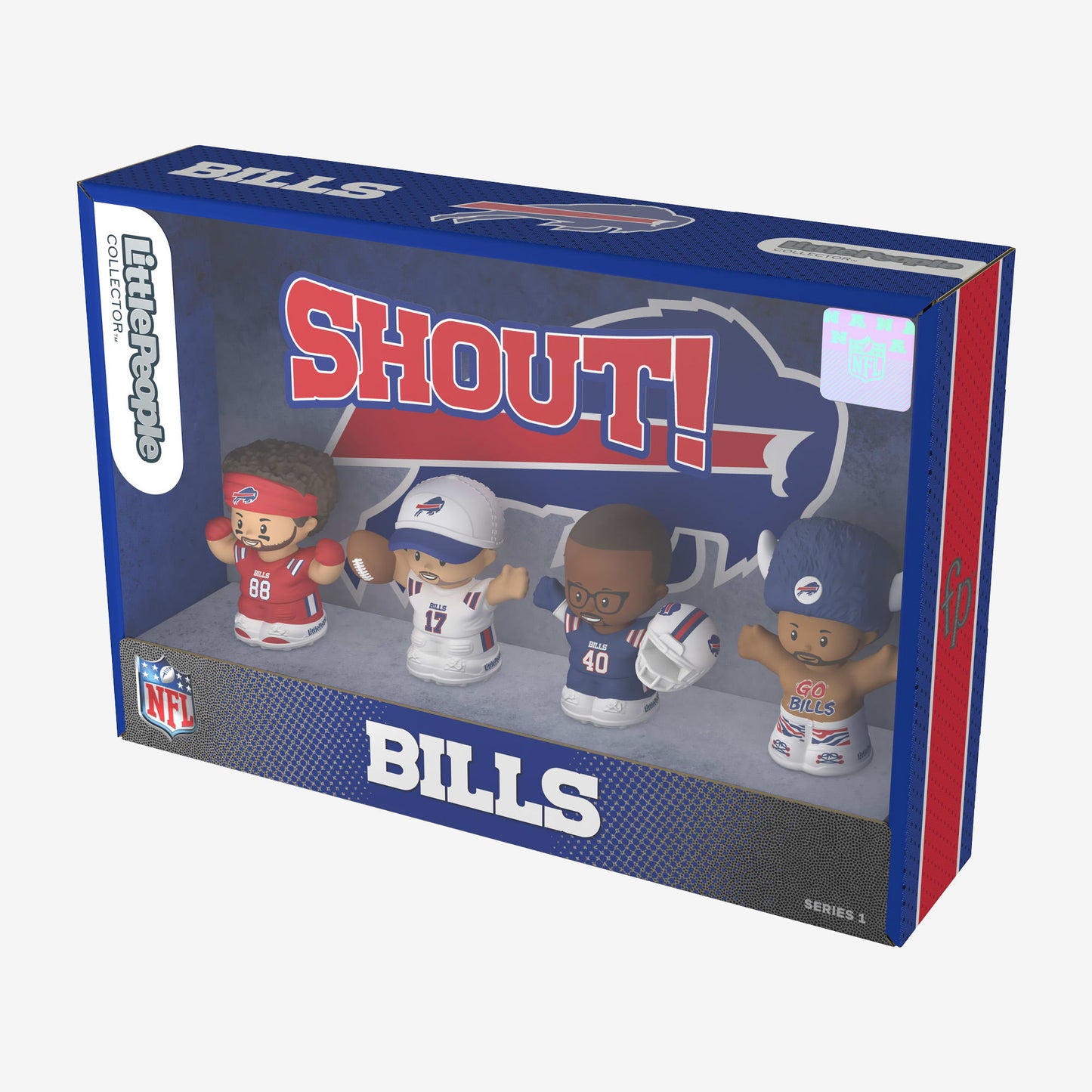 Little People Collector x NFL Buffalo Bills Set - Bộ Mô Hình Nhân Vật Thể Thao - Mattel