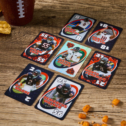 UNO Fandom NFL Chicago Bears Game Deck - Bộ Bài Thẻ Bài Thể Thao Sưu Tầm Mattel - Hình ảnh bổ sung 4