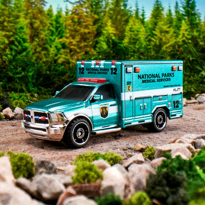 Matchbox 2019 Ram Ambulance Xe Mô Hình Cứu Thương Cao Cấp Matchbox HLJ77 - Hình ảnh sản phẩm
