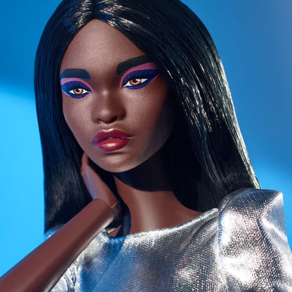 Barbie Signature Barbie Looks Doll (Tall, Dark Brown) - Búp Bê Sưu Tầm Made to Move Cao Cấp - Barbie Signature - Hình ảnh bổ sung 7