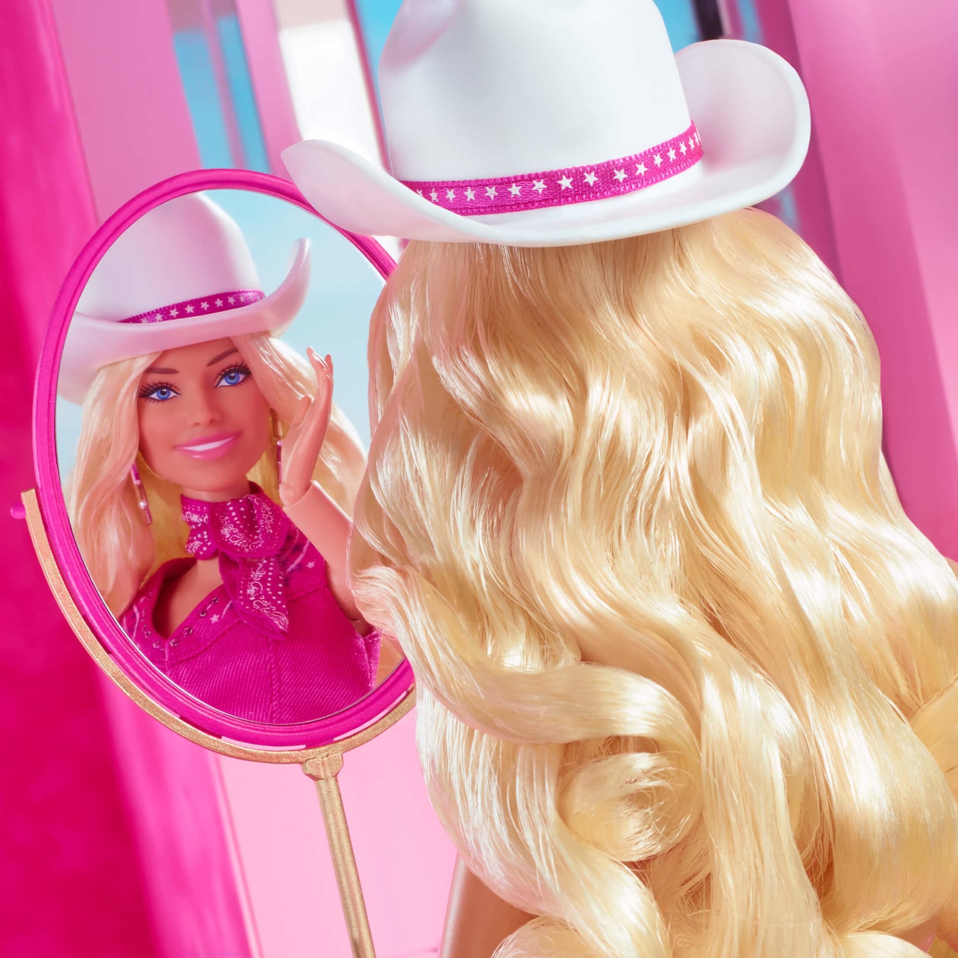 Barbie in Pink Western Outfit – Barbie The Movie - Búp bê sưu tầm cao cấp Mattel HPK00 - Hình ảnh bổ sung 4