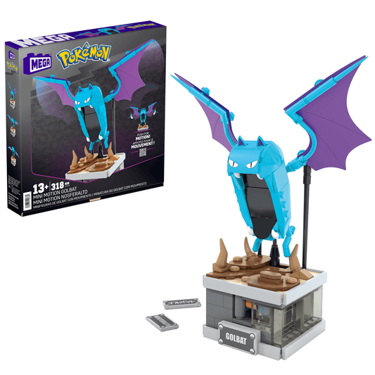 Pokémon Mini Motion Golbat Building Set Bộ lắp ráp Mô hình Chuyển động MEGA
