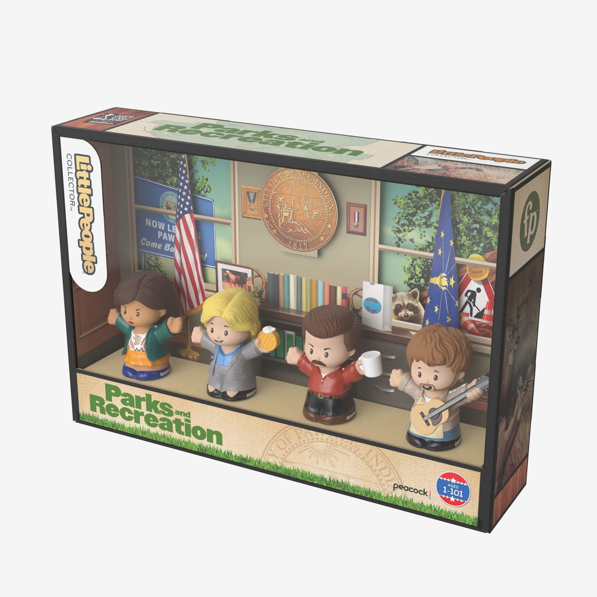 Fisher-Price Little People Collector Parks and Recreation Set - Bộ Mô Hình Nhân Vật Sưu Tầm - Mattel - Hình ảnh bổ sung 7