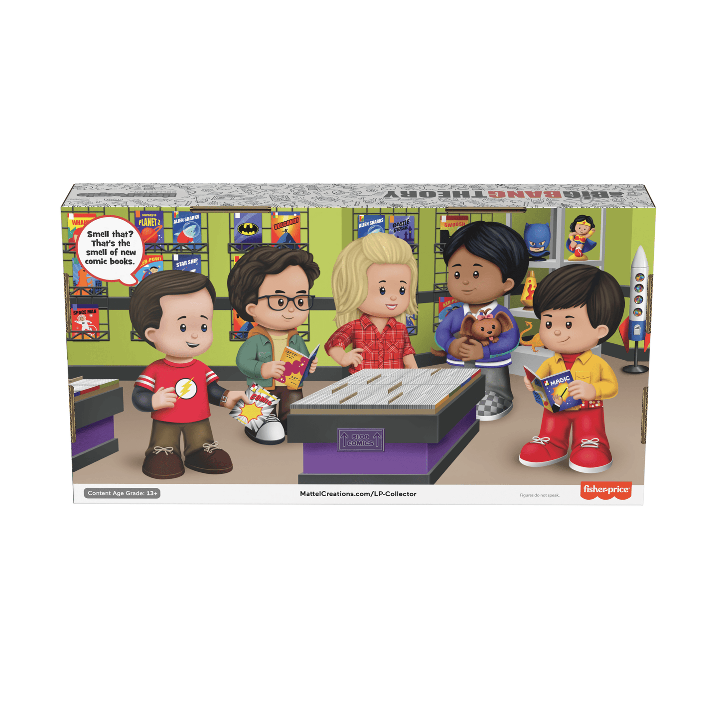 Little People Collector The Big Bang Theory TV Show Special Edition Set - Bộ Mô Hình Nhân Vật Sưu Tầm - Fisher-Price