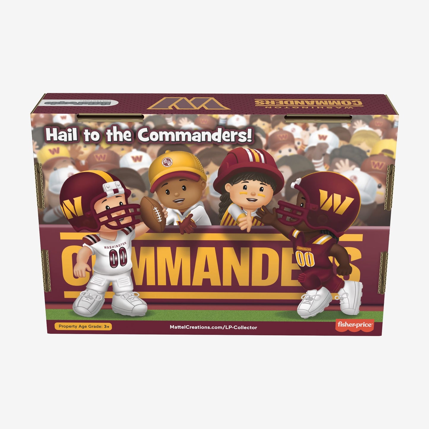 Little People Collector x NFL Washington Commanders Set - Bộ Mô Hình Sưu Tầm Thể Thao NFL - Mattel Creations