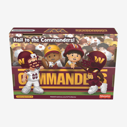 Little People Collector x NFL Washington Commanders Set - Bộ Mô Hình Sưu Tầm Thể Thao NFL - Mattel Creations