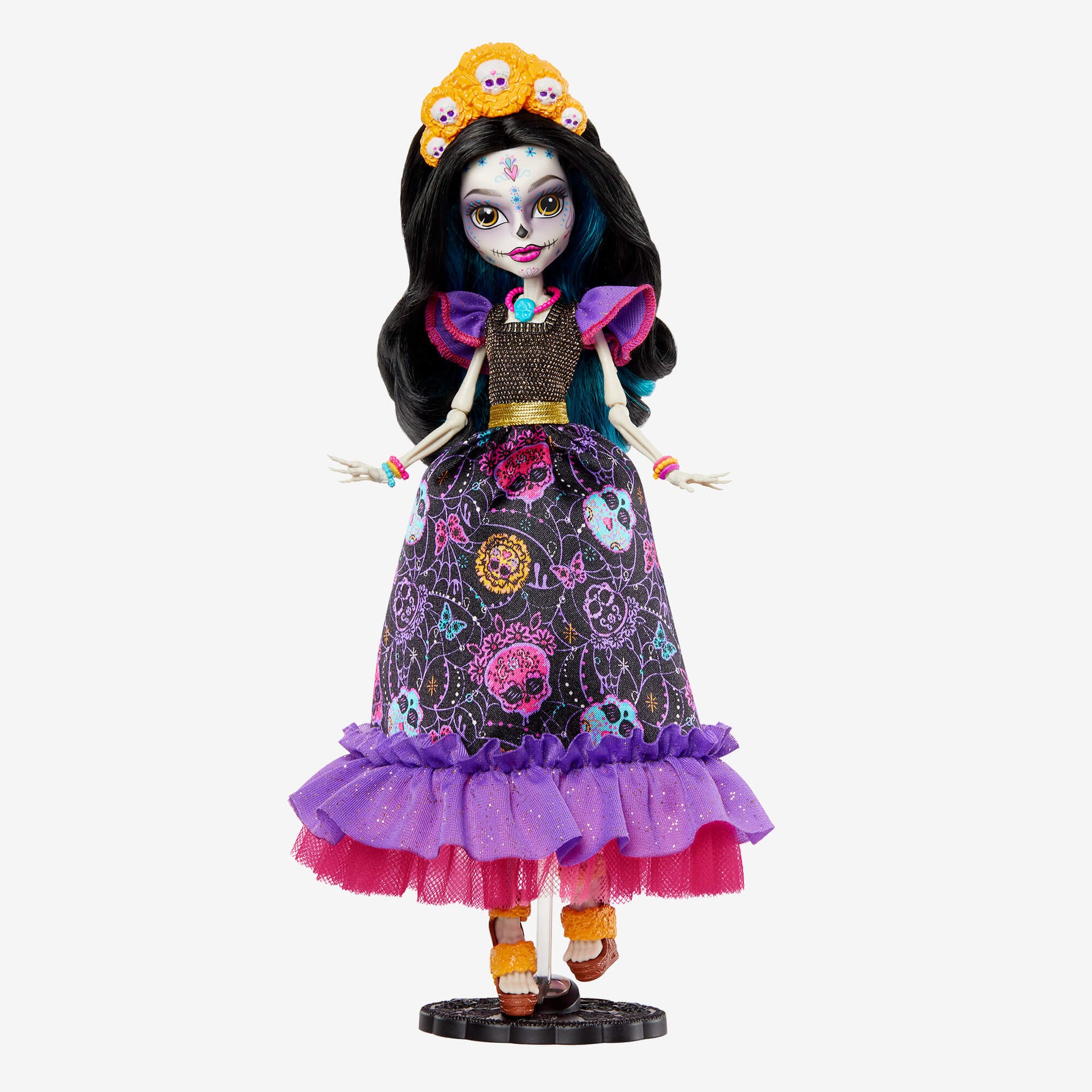 Monster High Howliday Día De Muertos Skelita Calaveras Doll - Búp Bê Sưu Tầm Cao Cấp - Mattel HNF96 - Hình ảnh sản phẩm