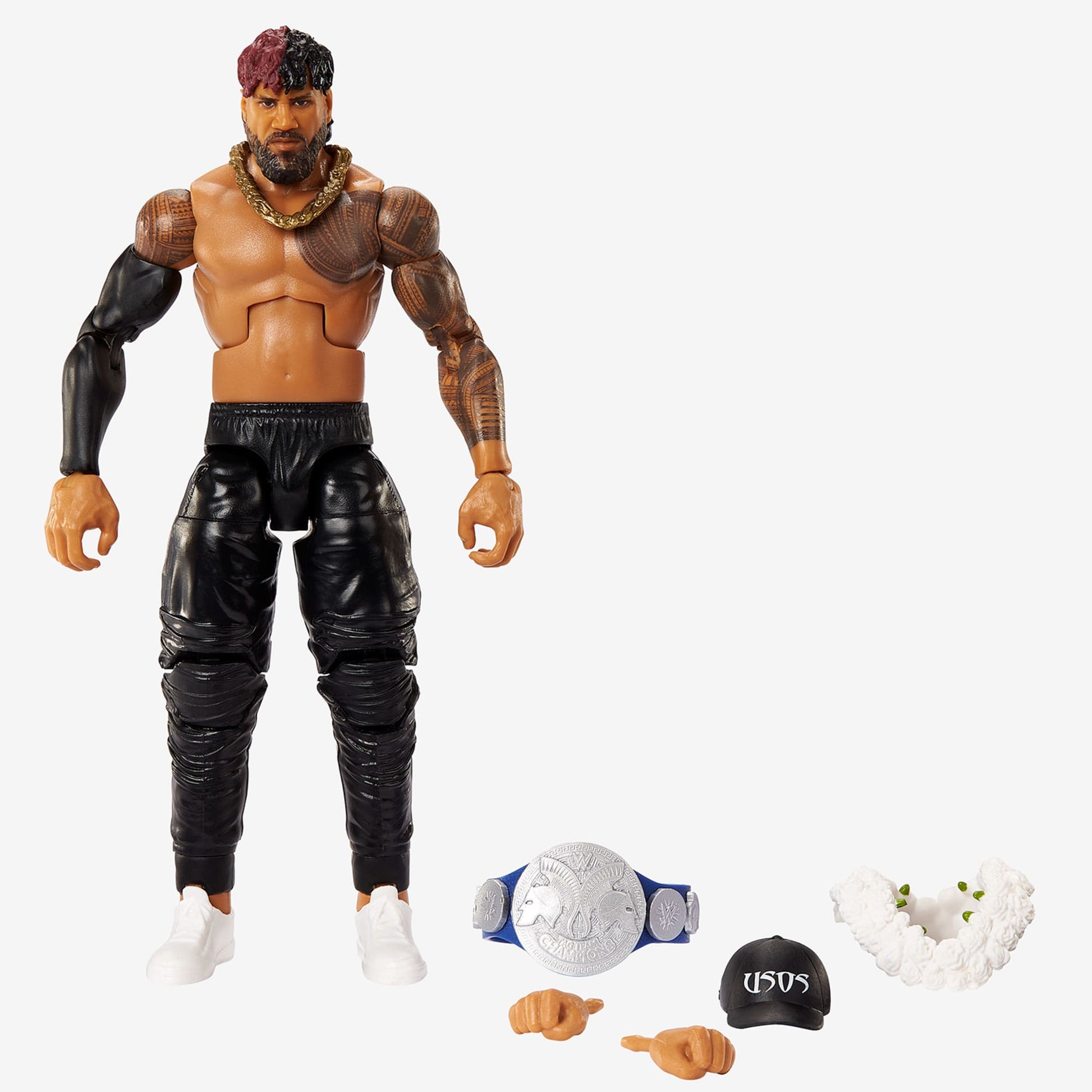 WWE Jimmy Uso Elite Collection Action Figure - Mô hình nhân vật WWE Cao Cấp - Mattel Elite - Hình ảnh bổ sung 5