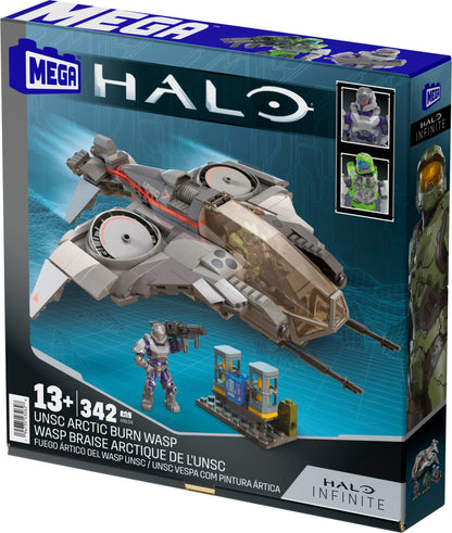 MEGA Halo UNSC Arctic Burn Wasp Building Toy Kit - Mô Hình Lắp Ráp Máy Bay Wasp - MEGA Mattel