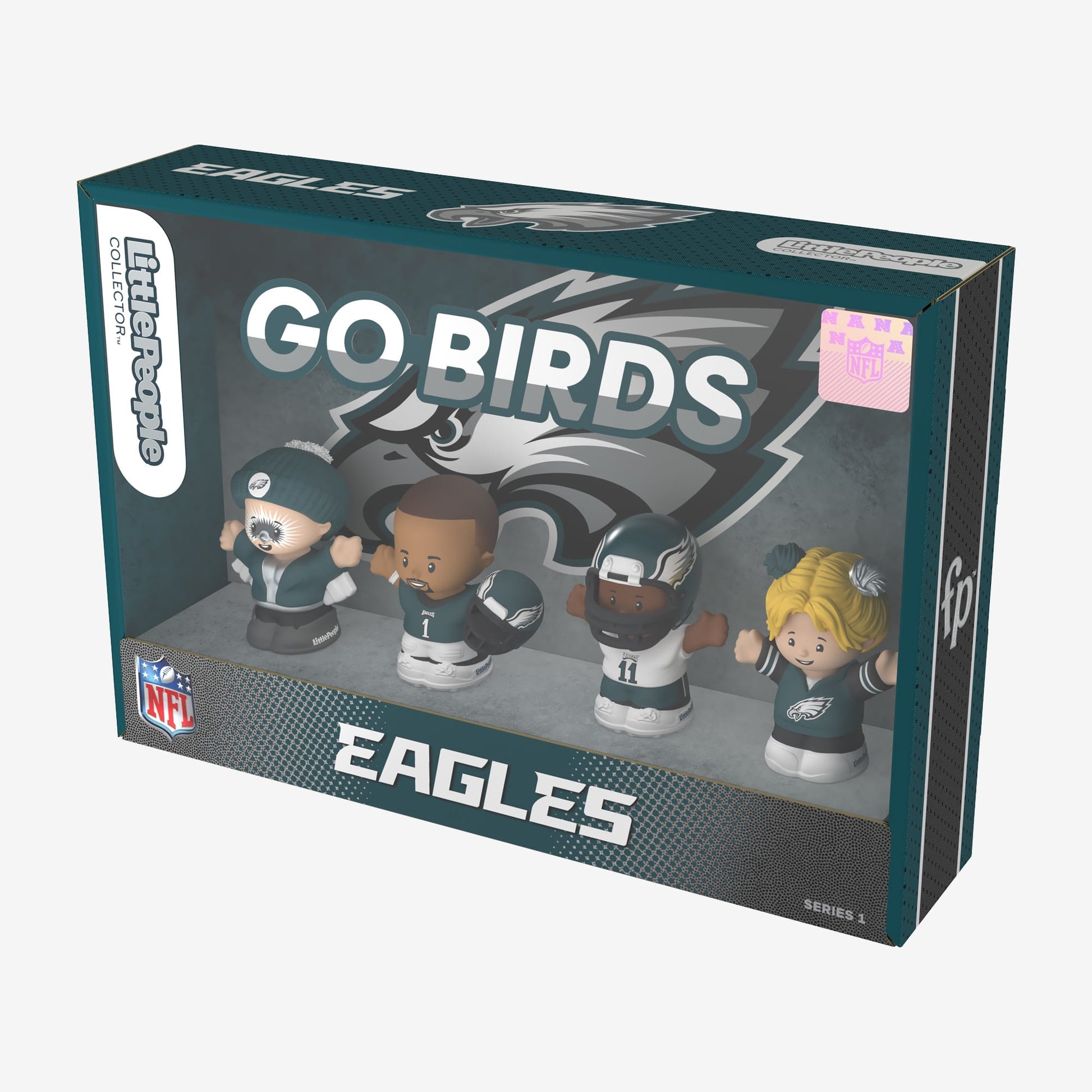 Little People Collector x NFL Philadelphia Eagles Set - Bộ Mô Hình Nhân Vật Philadelphia Eagles - Mattel Little People Collec