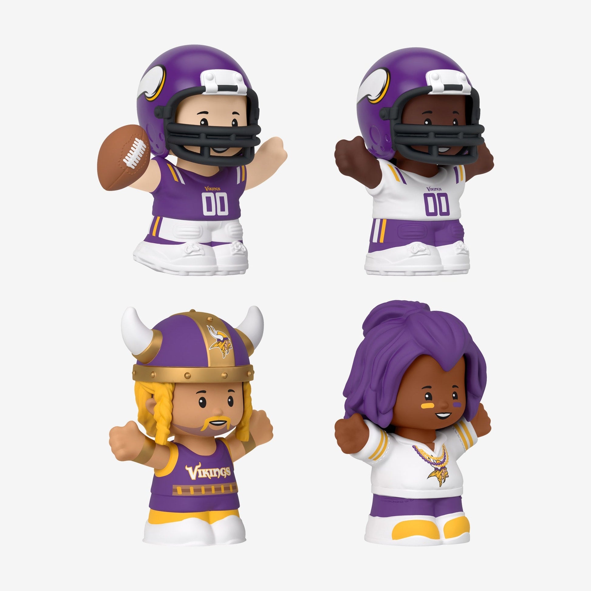 Little People Collector x NFL Minnesota Vikings Set - Bộ Mô Hình Nhân Vật Sưu Tập Đội Bóng Vikings - Mattel - Hình ảnh bổ sung 6