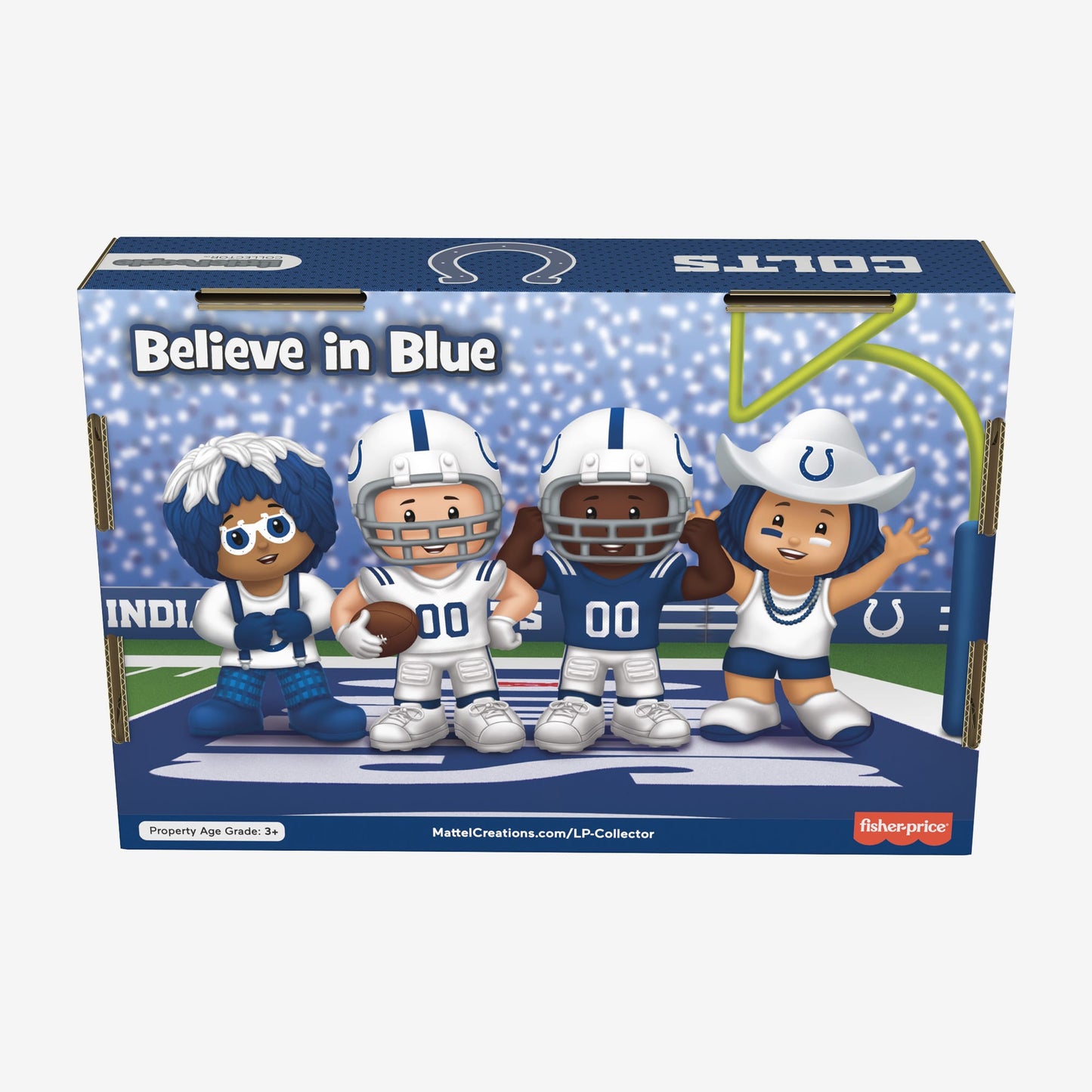 Little People Collector x NFL Indianapolis Colts Set - Bộ Nhân Vật Sưu Tầm Bóng Bầu Dục Mỹ - Mattel HNJ45 Mattel - ảnh 5 - Co