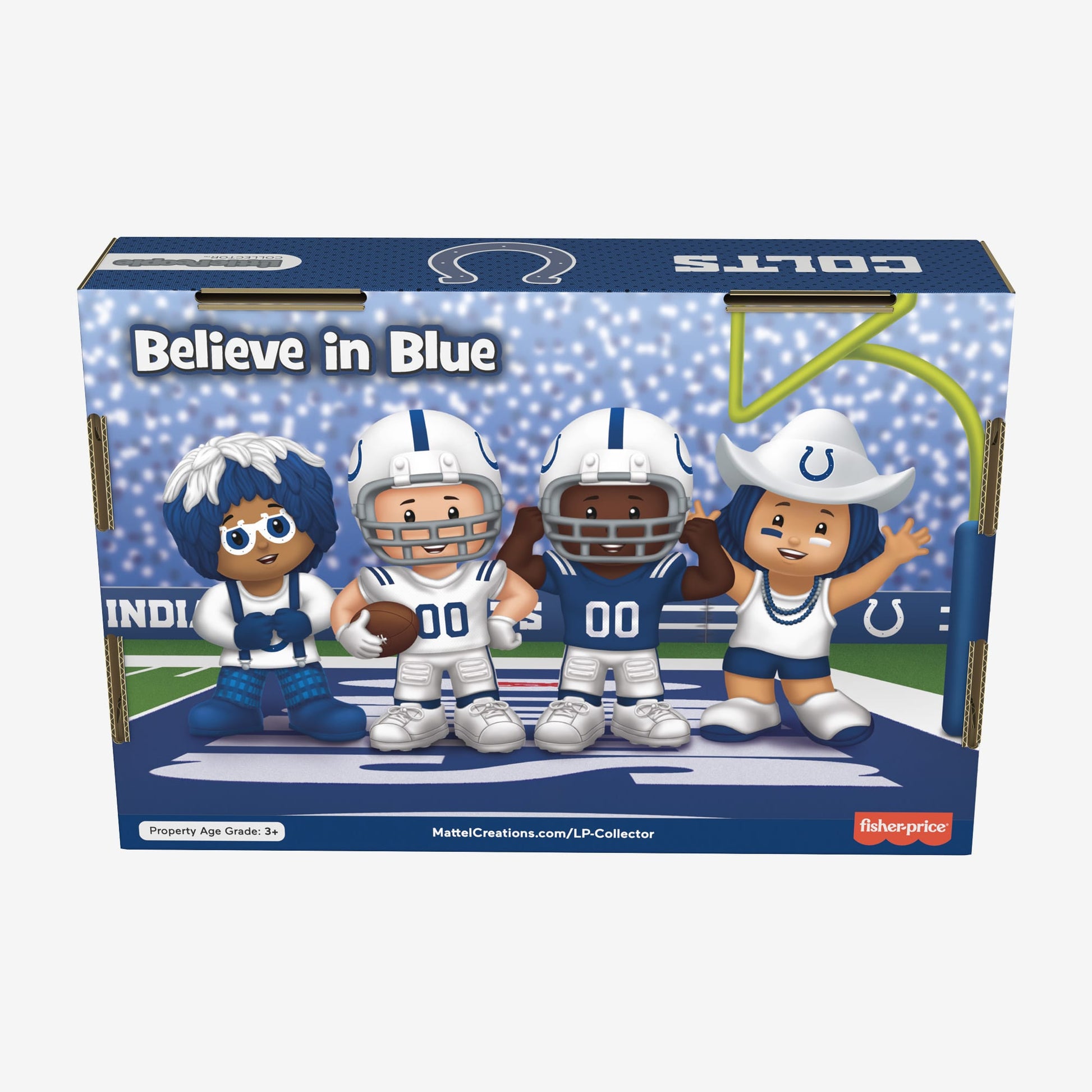 Little People Collector x NFL Indianapolis Colts Set - Bộ Nhân Vật Sưu Tầm Bóng Bầu Dục Mỹ - Mattel HNJ45 Mattel - ảnh 5 - Co