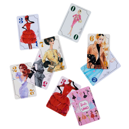 UNO Canvas Barbie Fashion Model Collection Deck - Bộ bài UNO sưu tầm phiên bản Barbie - Mattel Creations - Hình ảnh chi tiết 2