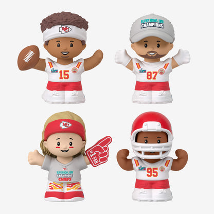 Little People Collector Super Bowl LVII Champions Set Kansas City Chiefs - Bộ Mô Hình Figure NFL - Mattel - Hình ảnh chi tiết 2