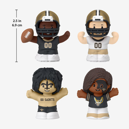 Little People Collector x NFL New Orleans Saints Set - Bộ Mô Hình Nhân Vật Bóng Bầu Dục Mattel Mattel - ảnh 2 - Figure Set
