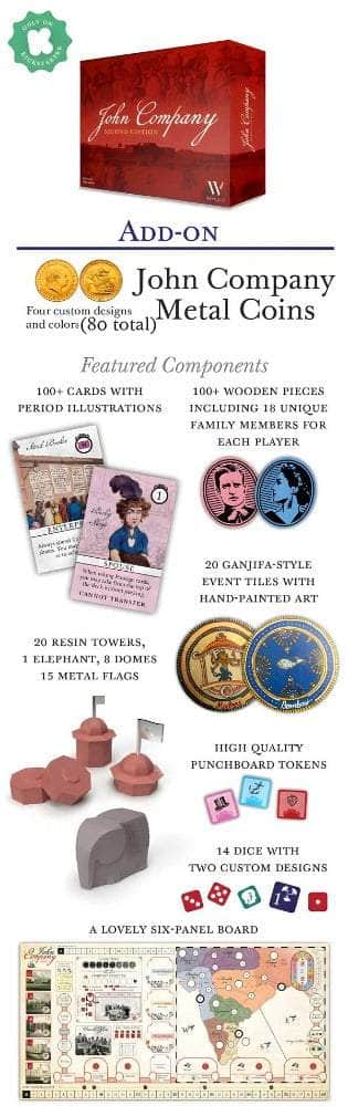 John Company Plus Metal Coin Set Bundle (Kickstarter Pre-Order Special)