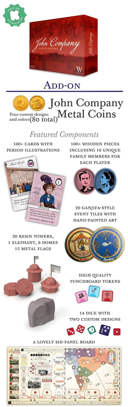 John Company Plus Metal Coin Set Bundle (Kickstarter Pre-Order Special)