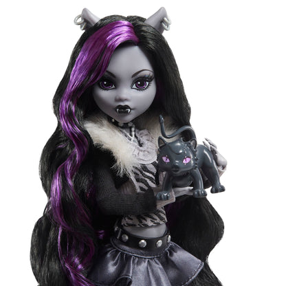 Monster High Reel Drama Clawdeen Wolf Doll - Búp Bê Sưu Tầm Bản Đen Trắng - Mattel HKN28 - Góc nhìn khác 3