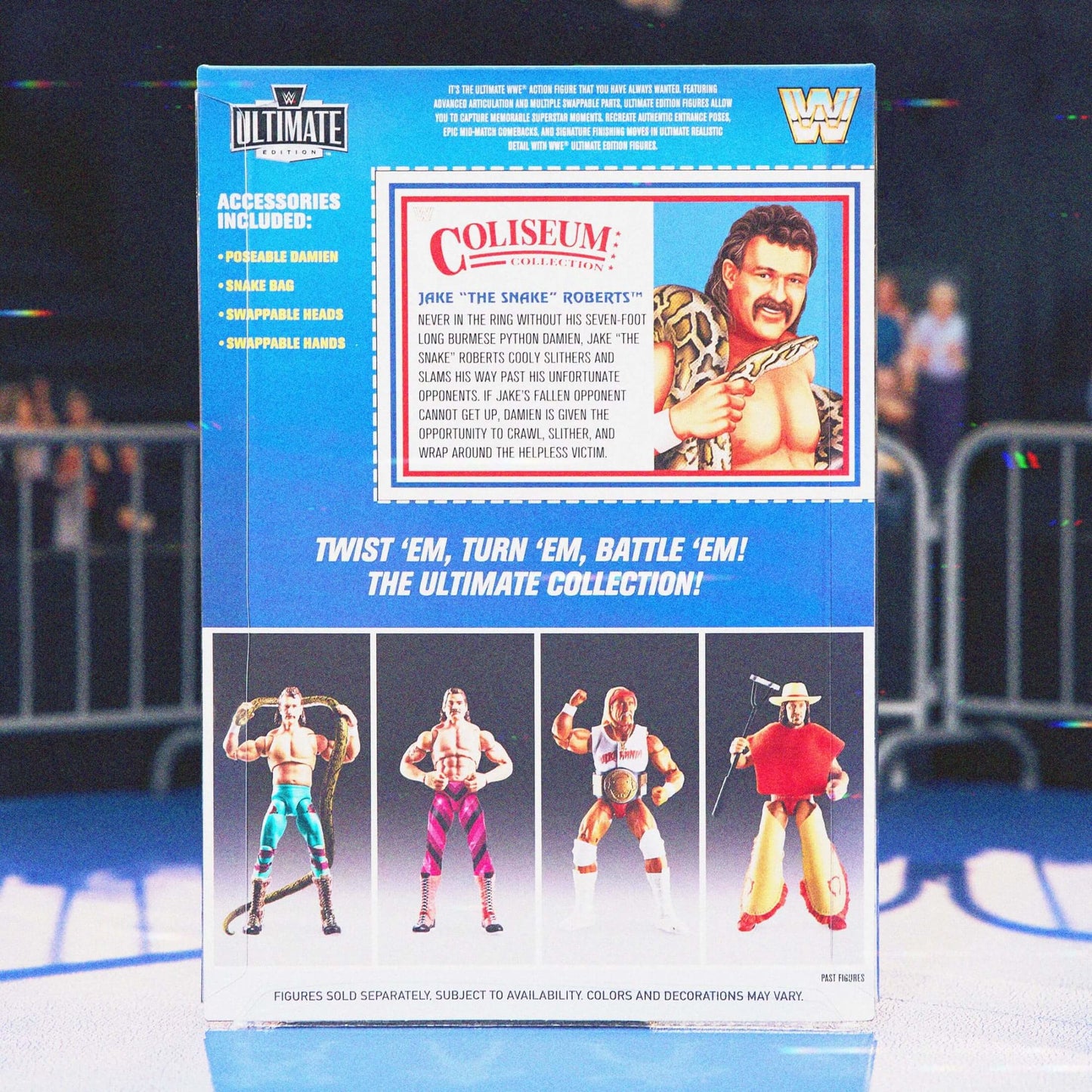 WWE Action Figure Ultimate Edition Coliseum Collection Jake “The Snake” Roberts & “Ravishing” Rick Rude 2-Pack - Bộ 2 Mô Hình Đồ Chơi Sưu Tầm Cao Cấp Mattel