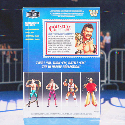 WWE Action Figure Ultimate Edition Coliseum Collection Jake “The Snake” Roberts & “Ravishing” Rick Rude 2-Pack - Bộ 2 Mô Hình Đồ Chơi Sưu Tầm Cao Cấp Mattel