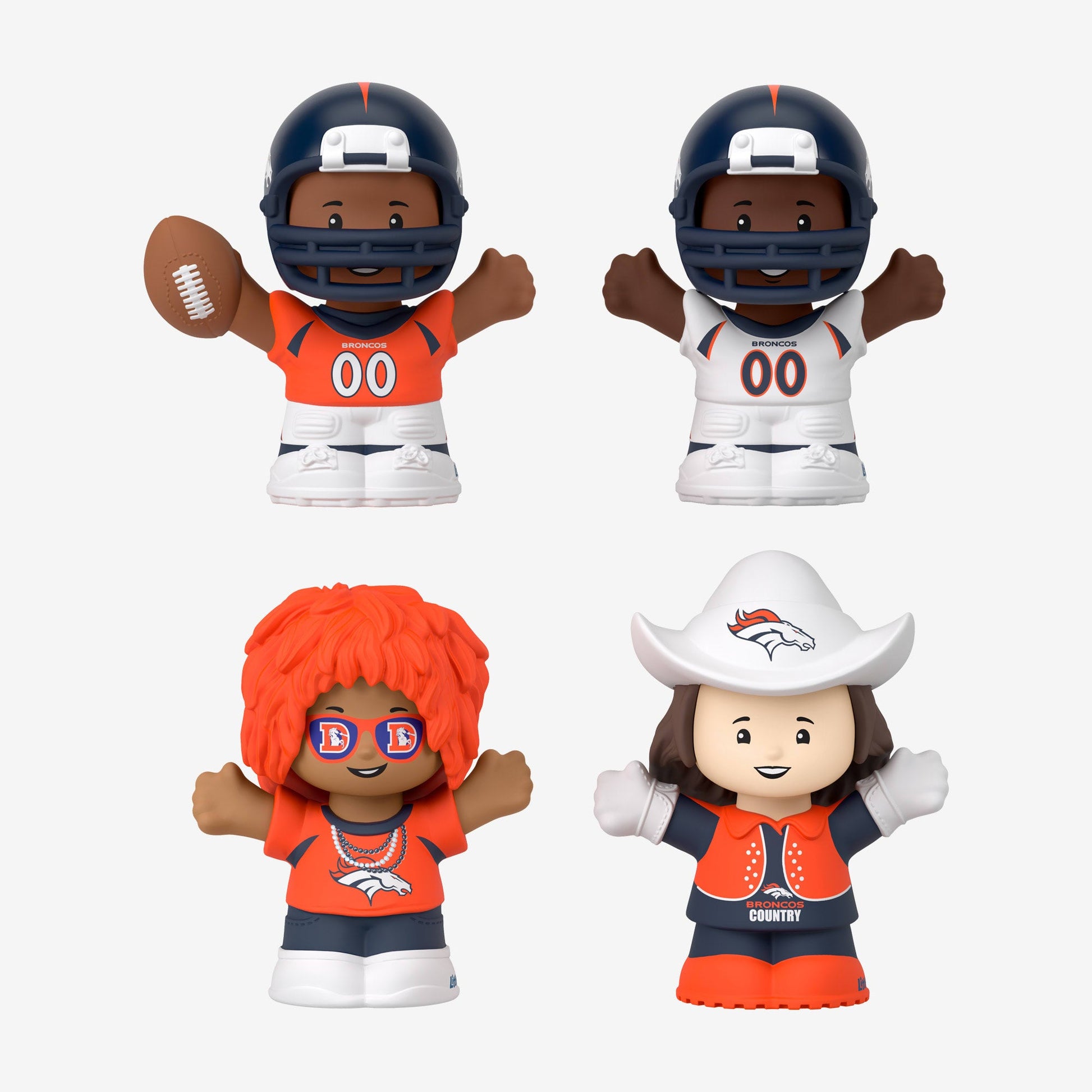 Little People Collector x NFL Denver Broncos Set - Bộ Mô Hình Sưu Tầm NFL - Mattel HNJ41 - Hình ảnh bổ sung 4