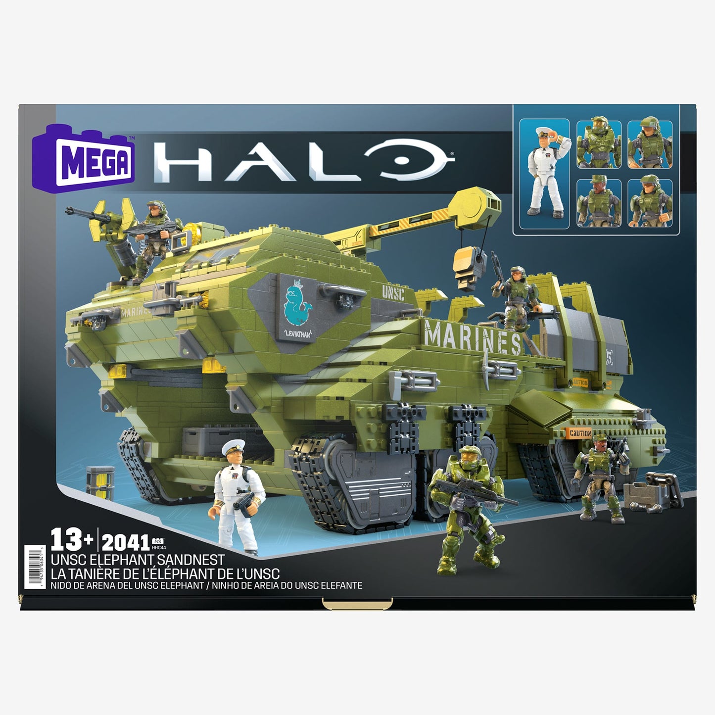 MEGA Halo UNSC Elephant Sandnest Building Kit - Bộ Lắp Ráp Xe Vận Tải Behemoth - MEGA