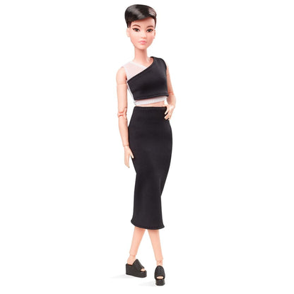 Barbie Looks Doll (Petite, Brunette Pixie Cut) Búp Bê Sưu Tầm Chính Hãng Mattel GXB29 Mattel - ảnh 3 - Figure