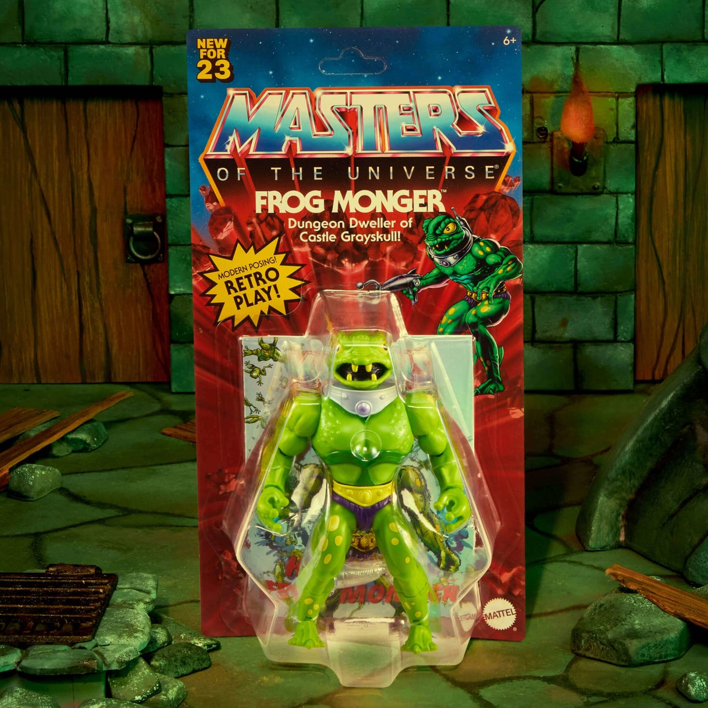 MOTU Origins Frog Monger Figure - Mô Hình Nhân Vật Hành Động Masters of the Universe - Mattel Creations Mattel - ảnh 2 - Figu