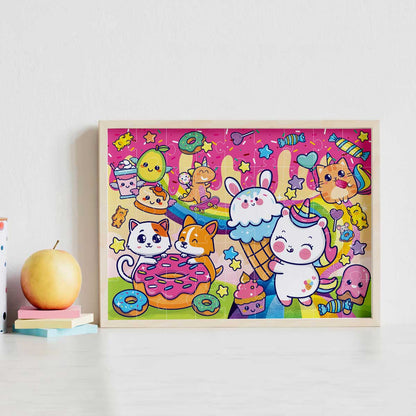 Junior Jigsaw Carry & Play Sweet Kawaii (45 pieces)