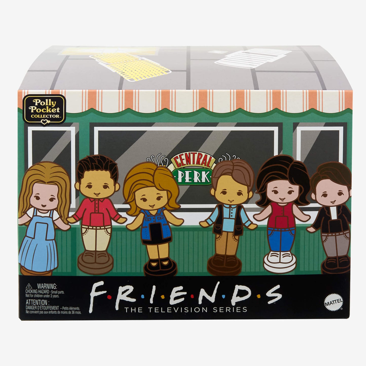 Polly Pocket Collector Friends Compact - Bộ Đồ Chơi Sưu Tầm Phim Friends Mattel HKV74 - Hình ảnh bổ sung 8