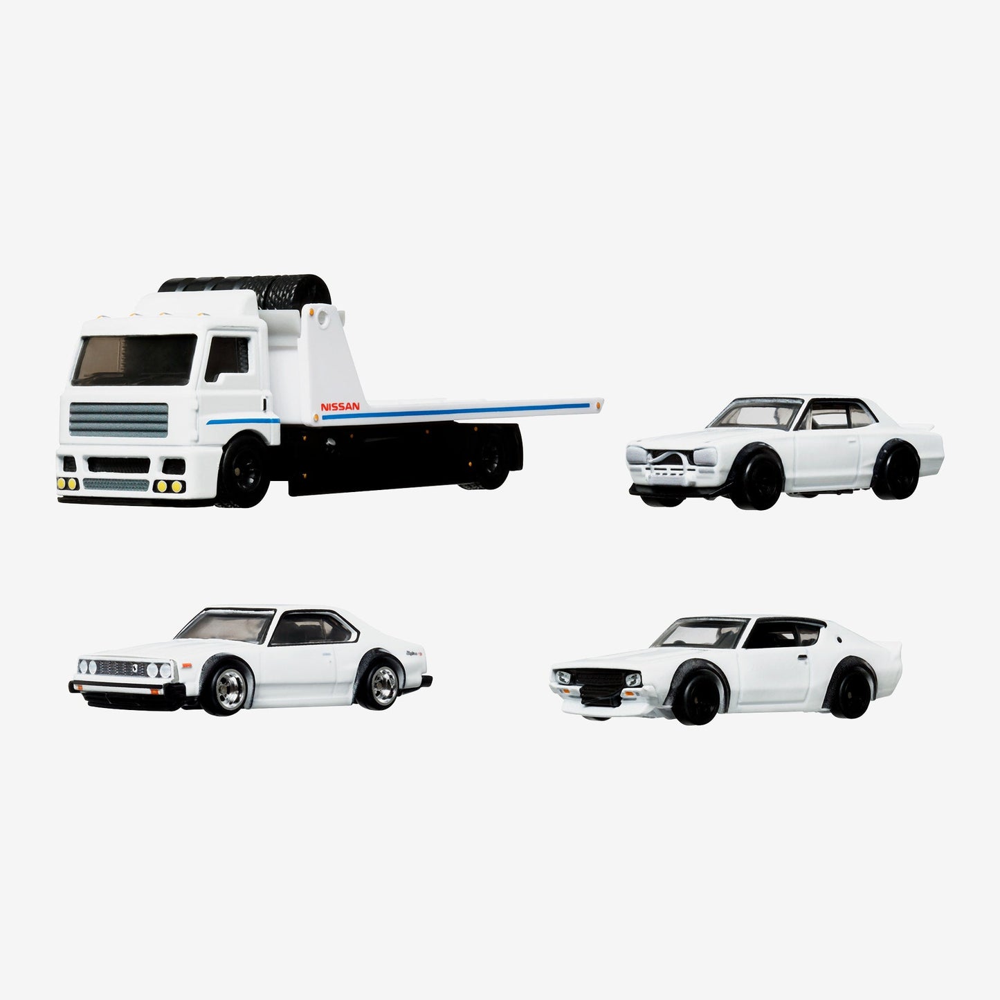 Hot Wheels Premium Collector Set, 3 Nissan Skyline Cars & 1 Transporter - Bộ 4 Xe Mô Hình Nissan Skyline Cao Cấp - Hình ảnh chi tiết 2