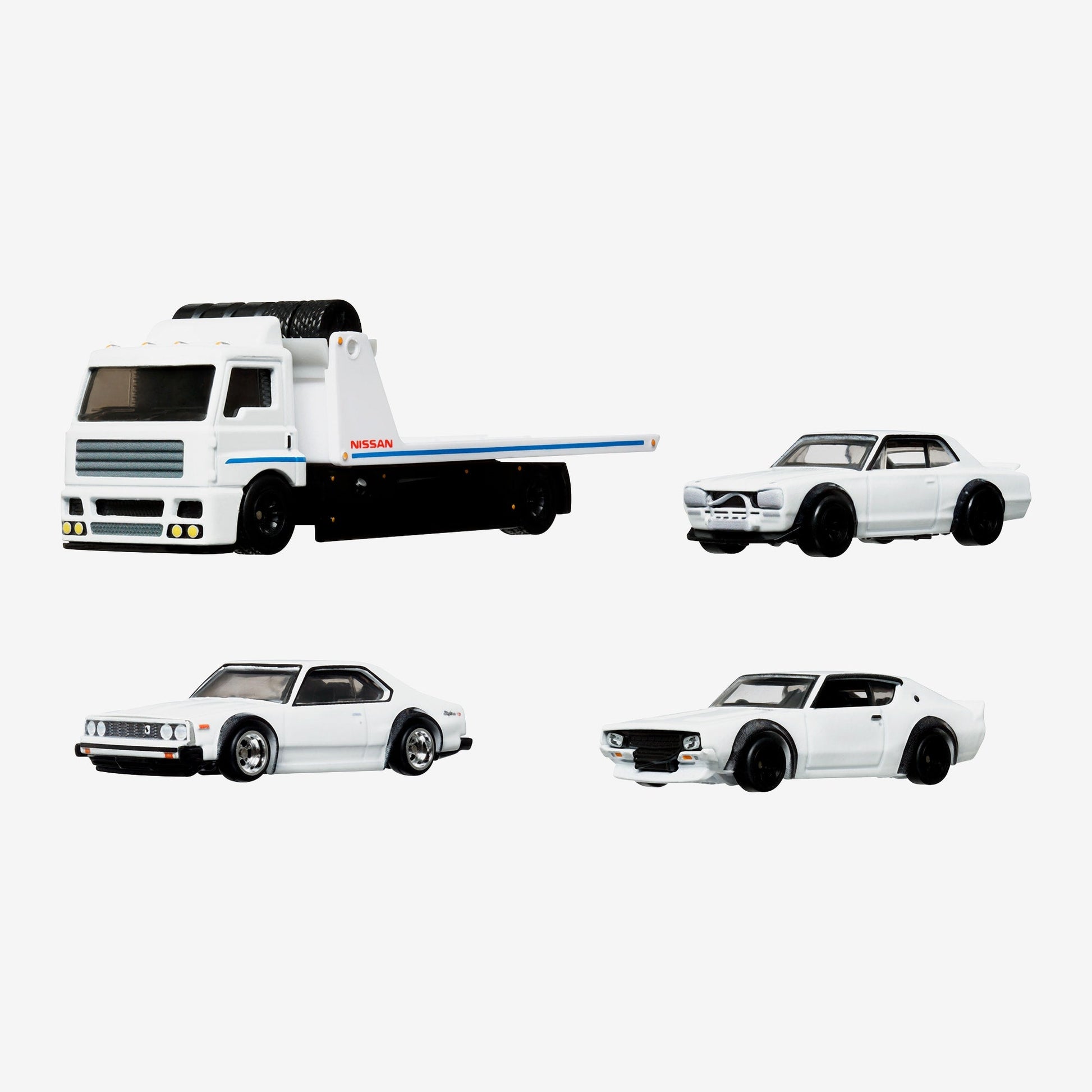 Hot Wheels Premium Collector Set, 3 Nissan Skyline Cars & 1 Transporter - Bộ 4 Xe Mô Hình Nissan Skyline Cao Cấp - Hình ảnh chi tiết 2