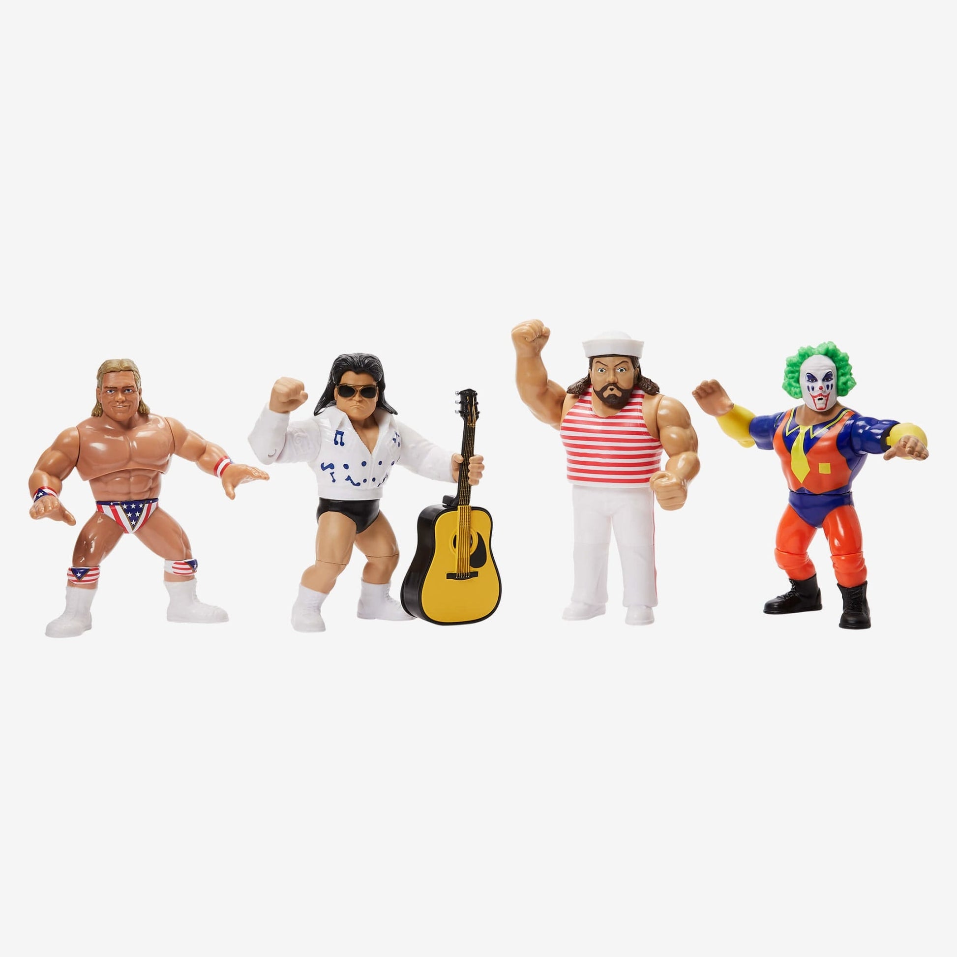 WWE Retro Action Figure 4-Pack Bundle - Bộ 4 Mô Hình Đồ Chơi Sưu Tầm - Mattel Creations - Hình ảnh sản phẩm